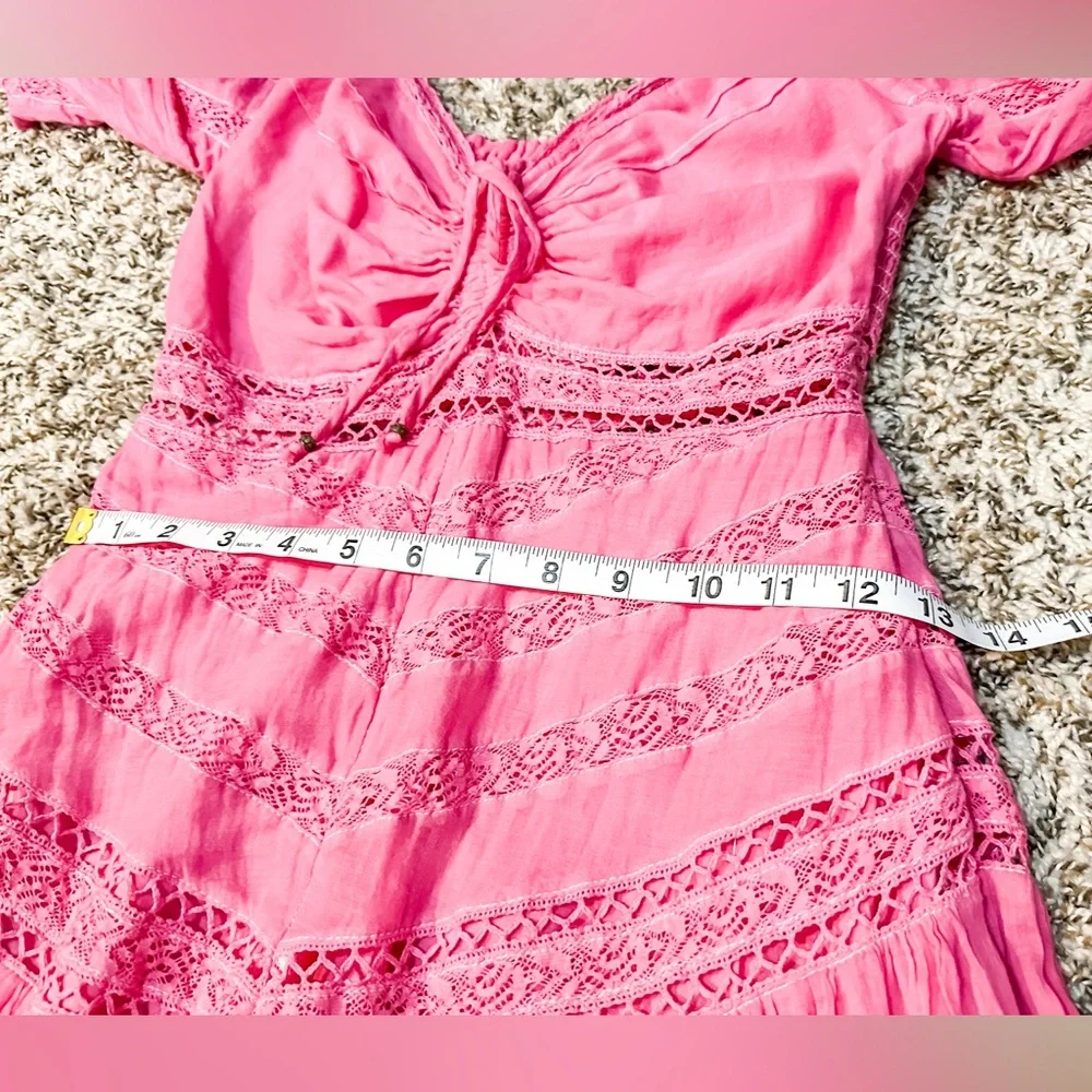 FREE PEOPLE Pink Boho Women's Dress - Size XSmall